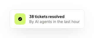 38 tickets resolved: By AI agents in the last hour